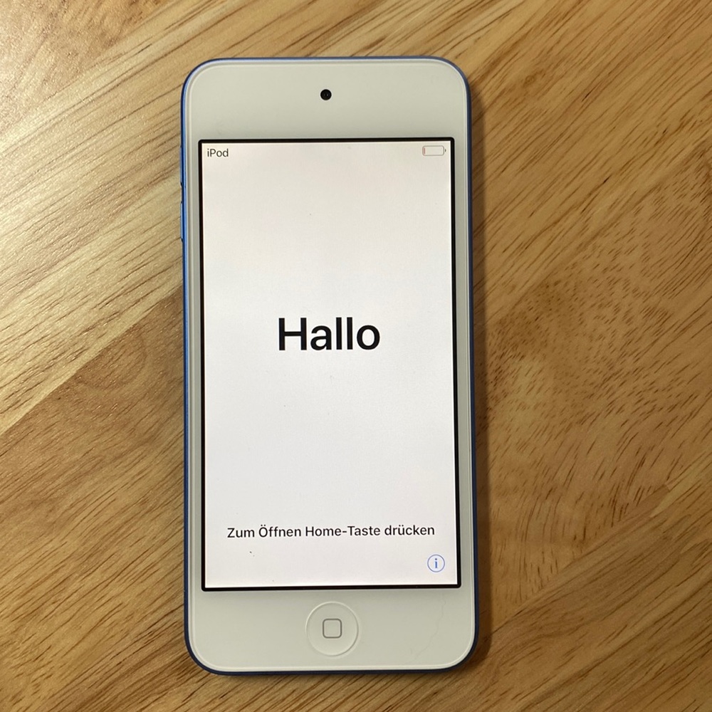 iPod Touch. Rare Blue color.  Gen 6